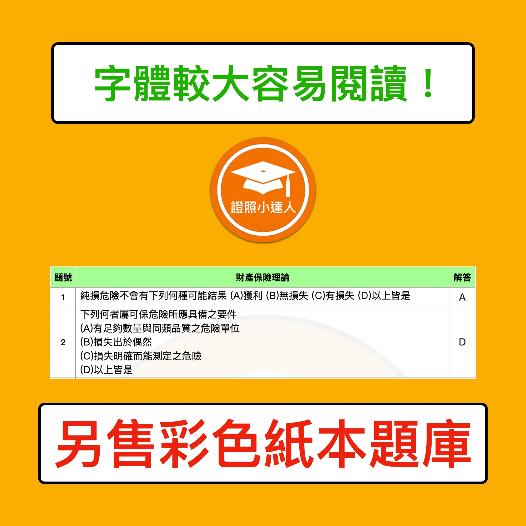 汽車保險業務員電子檔精選題庫（PDF 檔案） - additional image